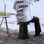Outdoor Collapsible Stool For Camping | One Size | Black