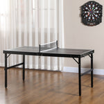 SPORTNOW 5ft Mini Table Tennis Table, Folding Ping Pong Table