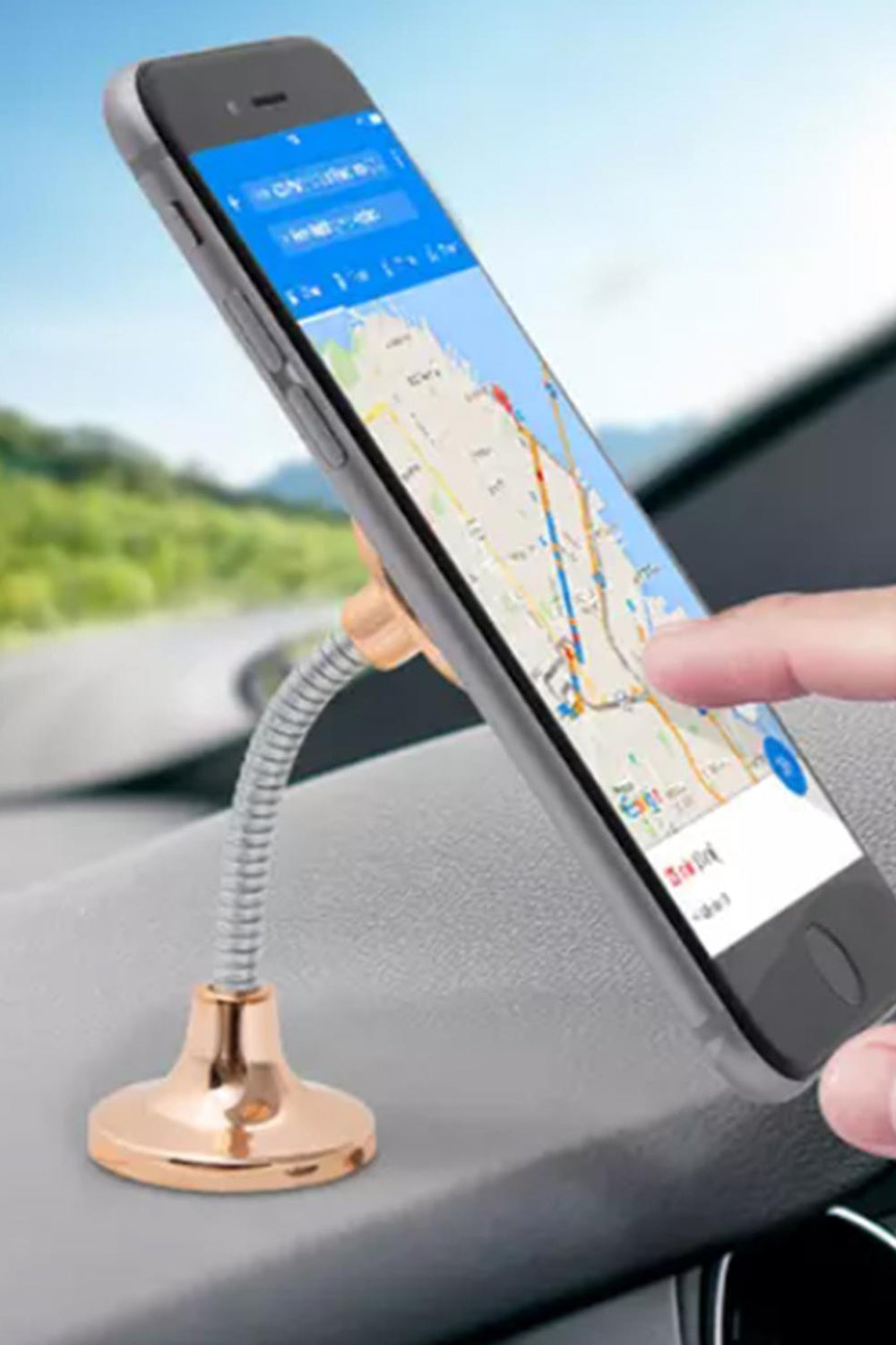 Car Spring Magnetic Holder | Rose Gold