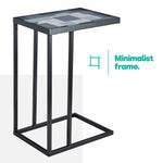 Kavic Glass Sofa Side Table