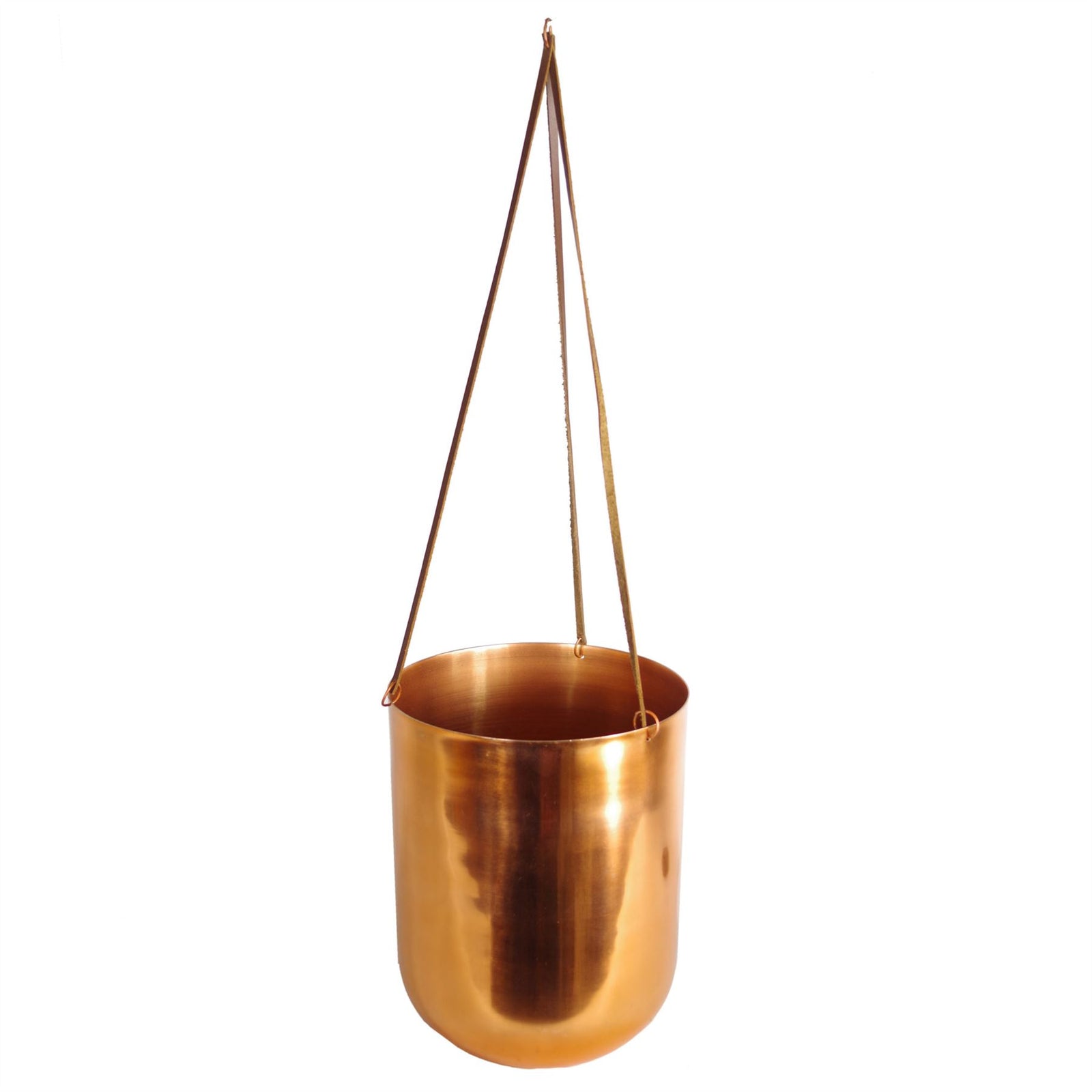 Copper Hanging Planter 18 X 22cm