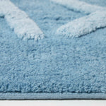 Relax Design Bath Mat 100% Cotton | 50 x 80cm | Blue & White