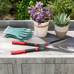 Garden Shears, 63.5 Cm Hedge Shears With Tension Adjuster