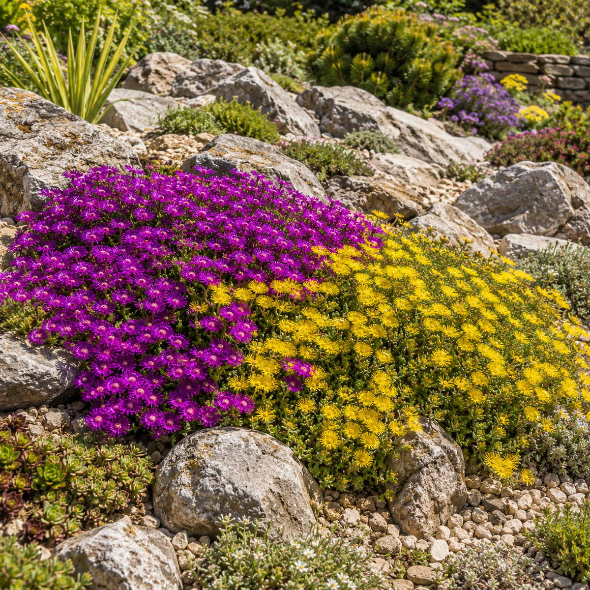 Delosperma Cooperi Solstice Duo - Plug Plants | Set of 6 | Multi