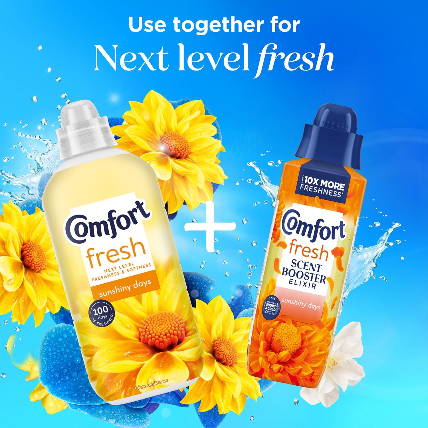 Fresh Sunshiny Days Liquid Fabric Conditioner 31 Washes 930ml, 8 Pack