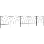 5pc Garden Fencing Panels Bed Border Animal Barrier