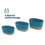 Tulla Seagrass Basket Set - Ocean