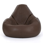 Valencia Leather Bean Bag Recliner | Brown