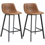 Industrial Bar Stools With Steel Legs Set Of 2