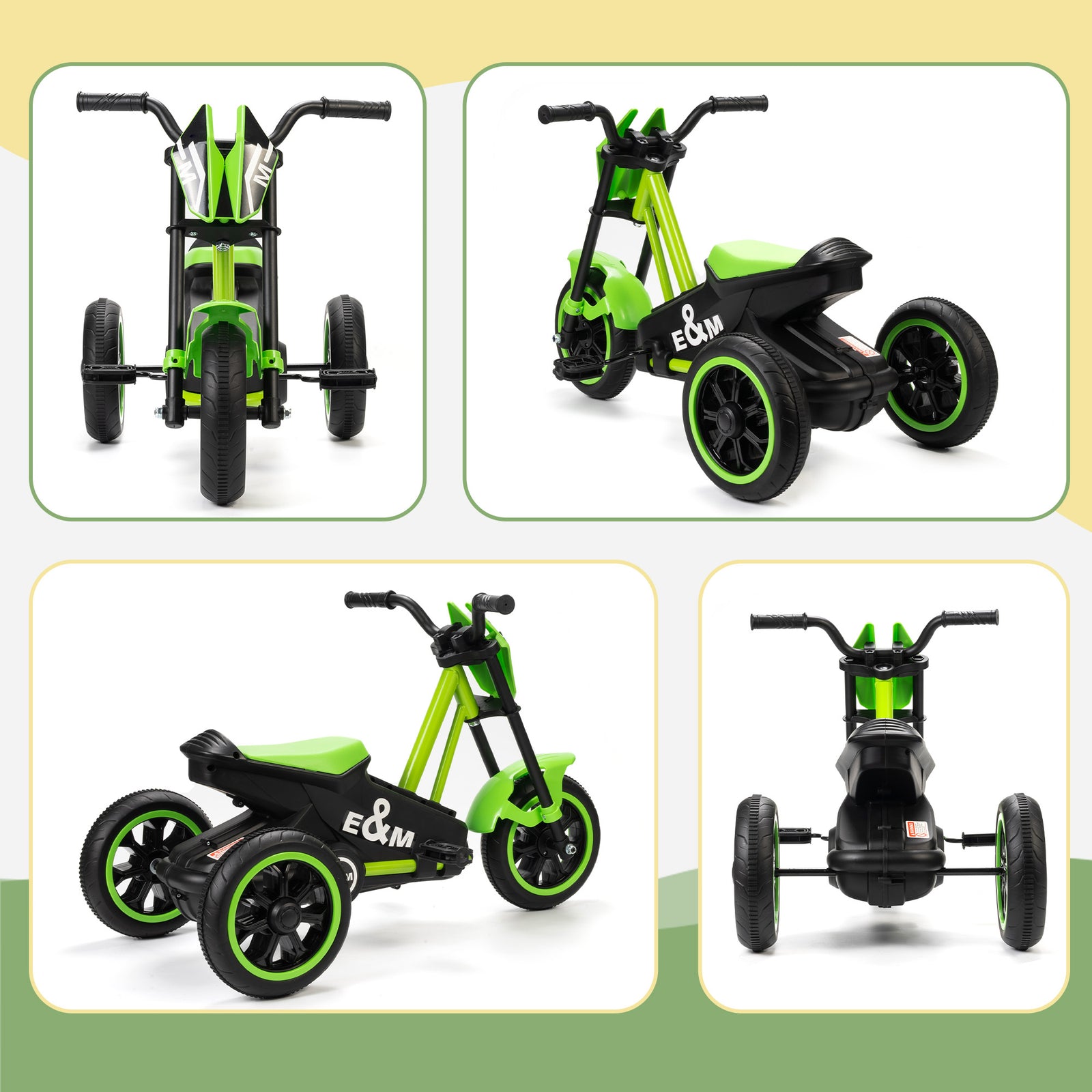 Kids Tricycle Baby Trike, 3 Wheel Toddler Balance Bike | Green