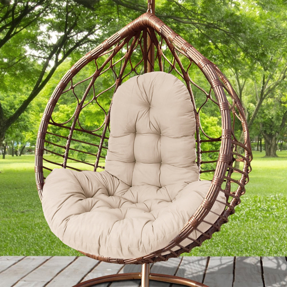 Hanging Egg Chair Thick Cushion Swing Chair Pad | Camel