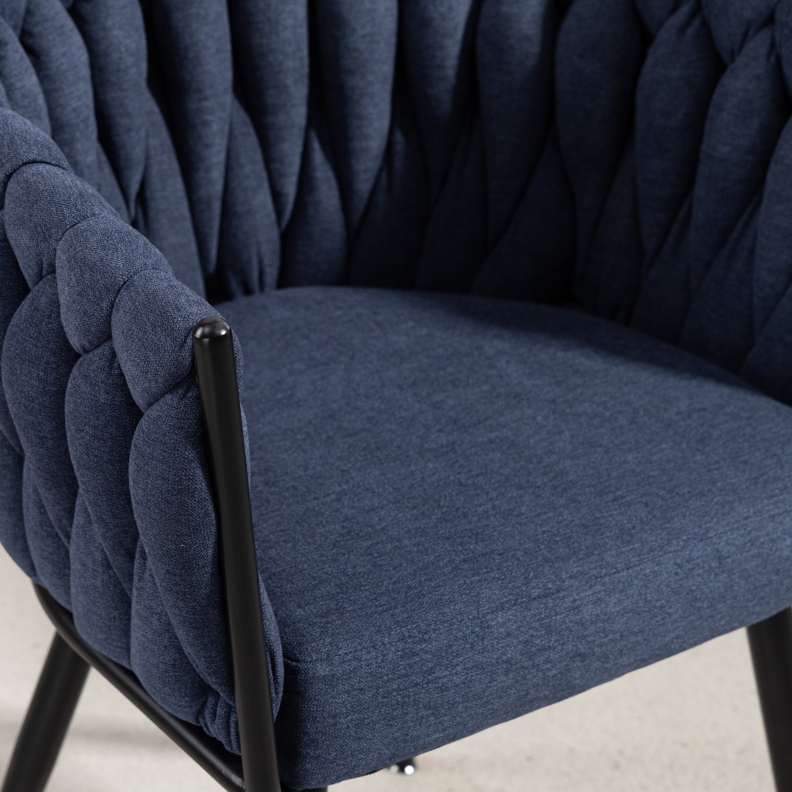 Aneta Fabric Accent Chairs - Set Of 2 | Denim