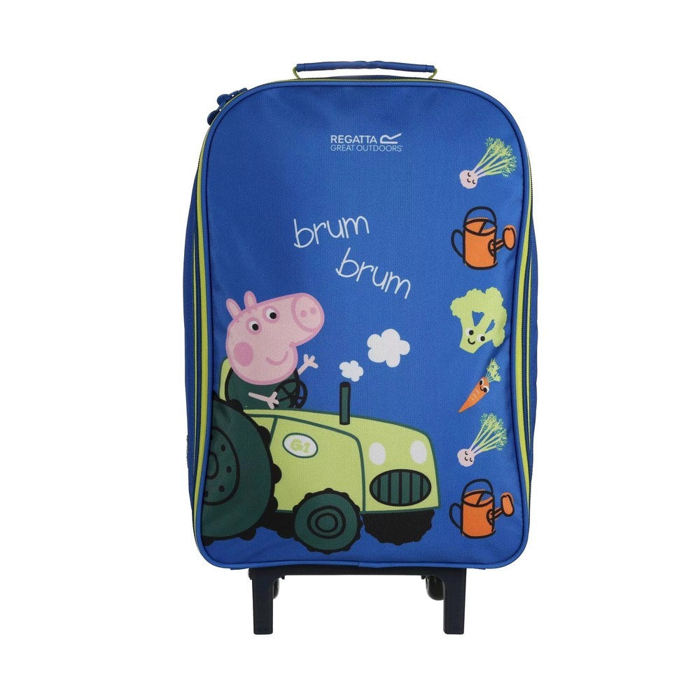 Childrens/kids Brum Brum Peppa Pig 2 Wheeled Suitcase | One Size | Blue