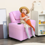 Kids Recliner Armchair Games Chair Children Seat Girls Boys Sofa | Pink