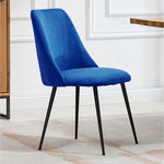 Set Of 2 Morandi Velvet Dining Chairs | Blue
