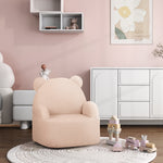 Kids Armchair, Bear Shaped Toddler Chair For Bedroom | Pink