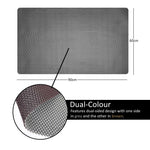 Reversible Pvc Shower Mat In Dual-colour | 90cm x 60cm | Brown & Grey