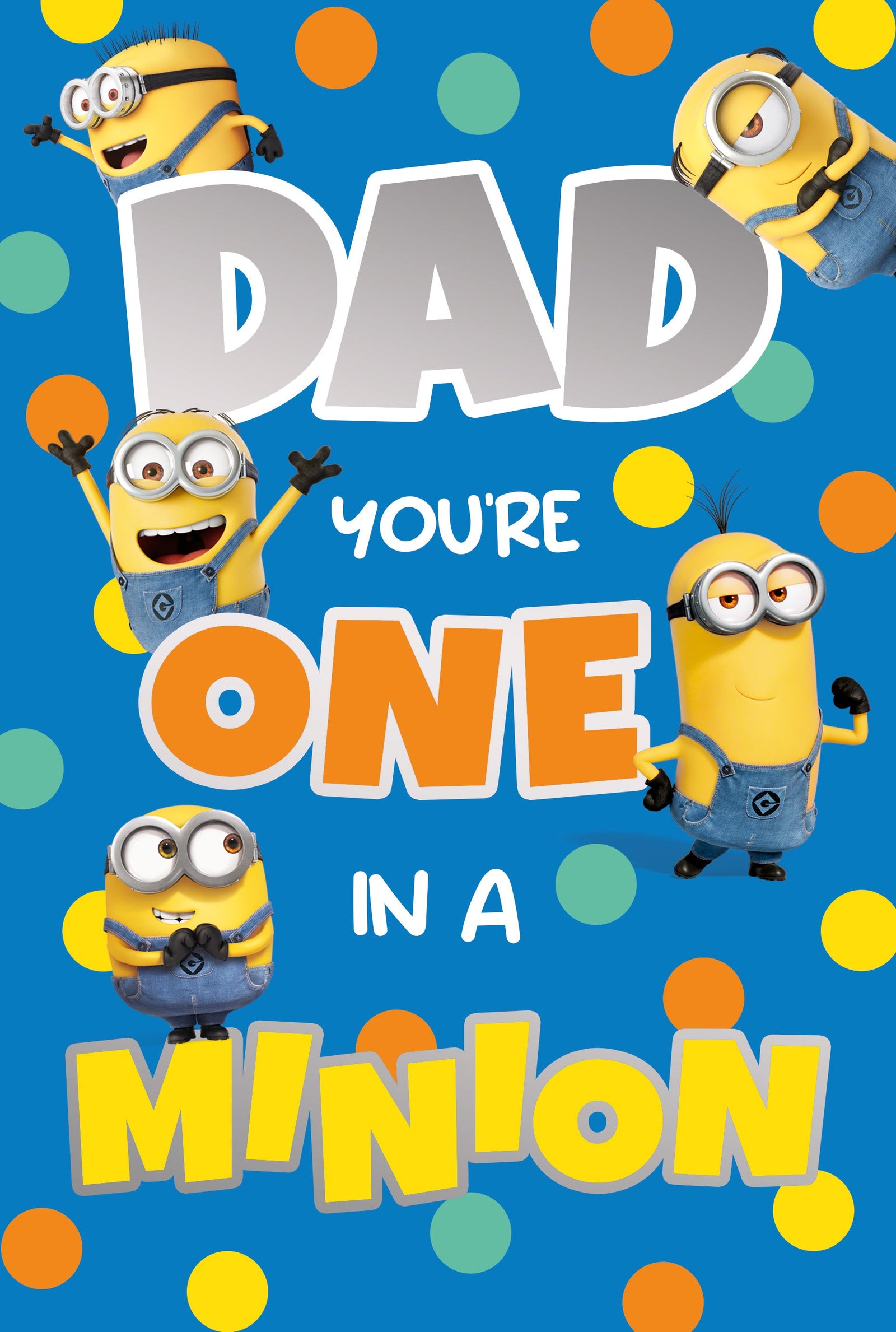 Despicable Me Dad Birthday Card Official Product
