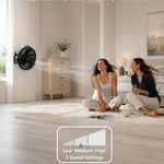 Air Pro 20'' Wall Fan Cooling Fan Wall Mounted - Electric Fan 3 Speeds