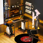 Computer Desk Home Office Desk With Monitor Stand | Black