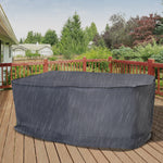 Patio 2/3 Seater Rattan Sofa Waterproof Furniture Cover