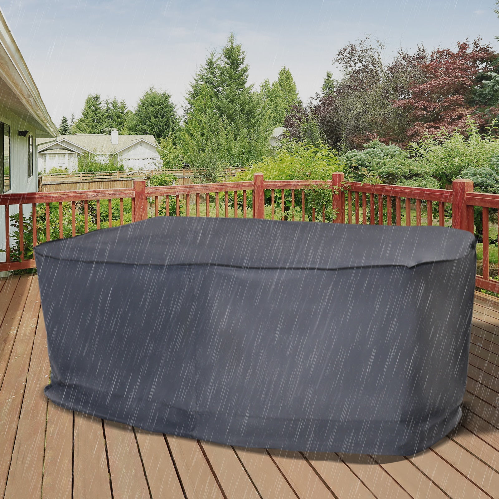 Patio 2/3 Seater Rattan Sofa Waterproof Furniture Cover