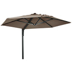 Wall Mounted Parasol W/ 180° Rotatable Canopy | Khaki