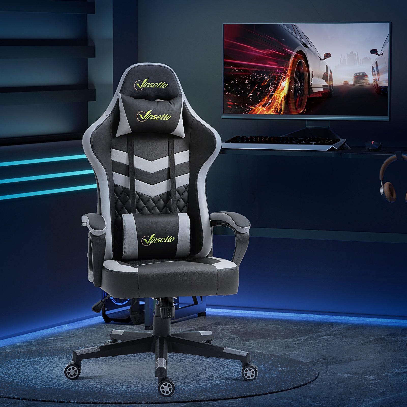 Racing Gaming Chair Lumbar Support | Black
