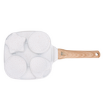 19cm W X 19cm W 4-hole Non-stick Egg Frying Pan