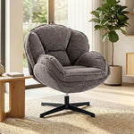 Accent Chair With Swivel For Living Room | Grey