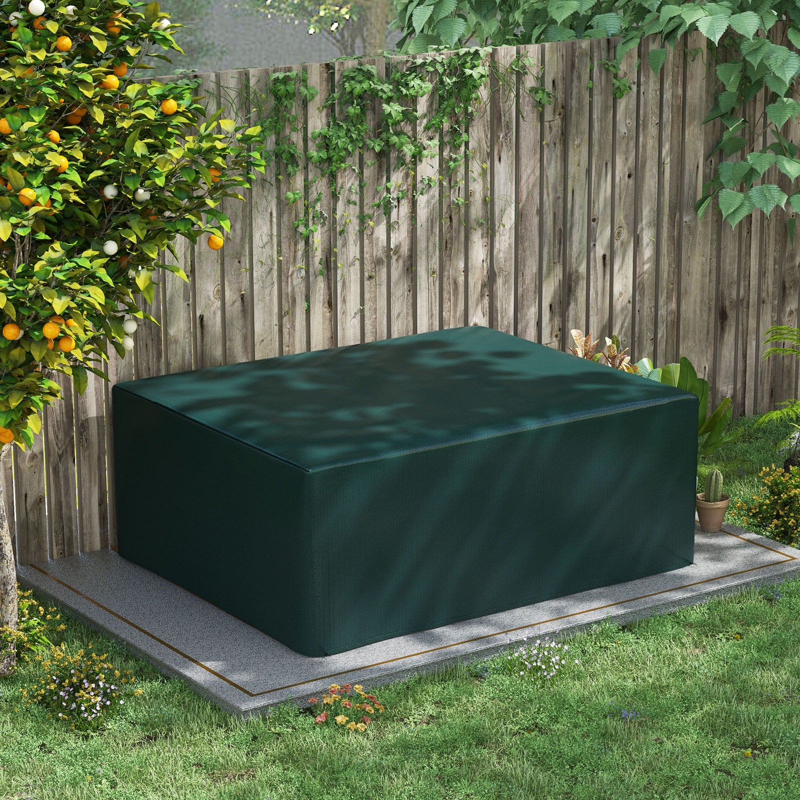 Large Patio Set Cover Outdoor Garden Furniture Cover | Dark Green