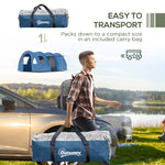 5-6 Man Family Tent Camping Tent With Two Room, Floor & Bag