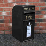 Post Box With Stand | Black