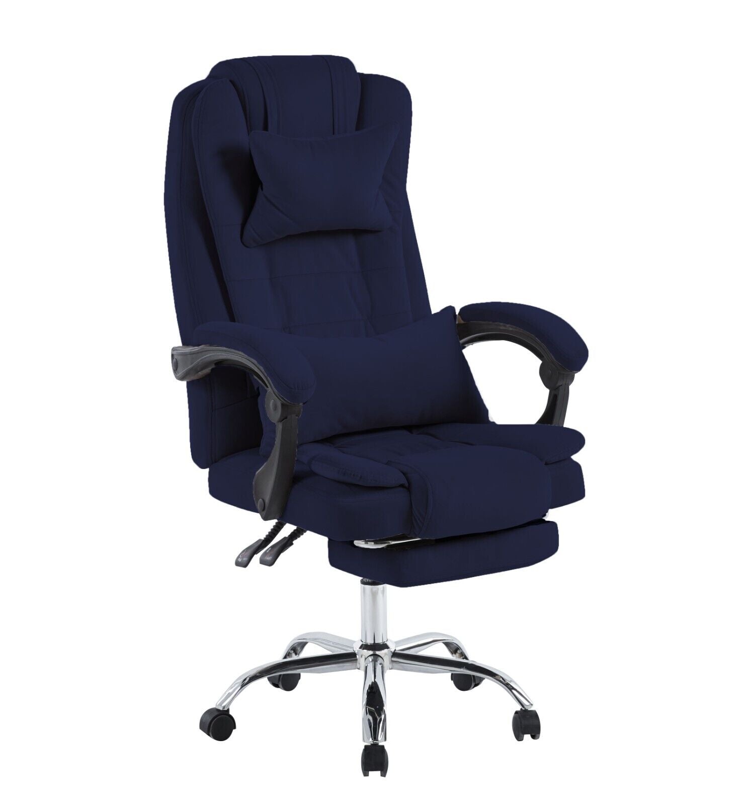 Swivel Velvet Office Chair Ergonomic Leisure Chair Height Adjustable Desk Chair | Blue