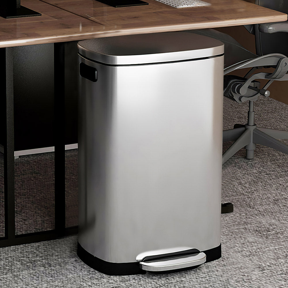 Stainless Steel Step Open Trash Can | 50l