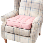Cotton Armchair Booster Cushion | 50cm x 50cm | Pink