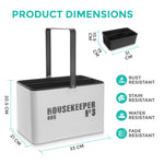 Livivo Metal Housekeeping Cleaning Caddy With Removable Organiser Tray