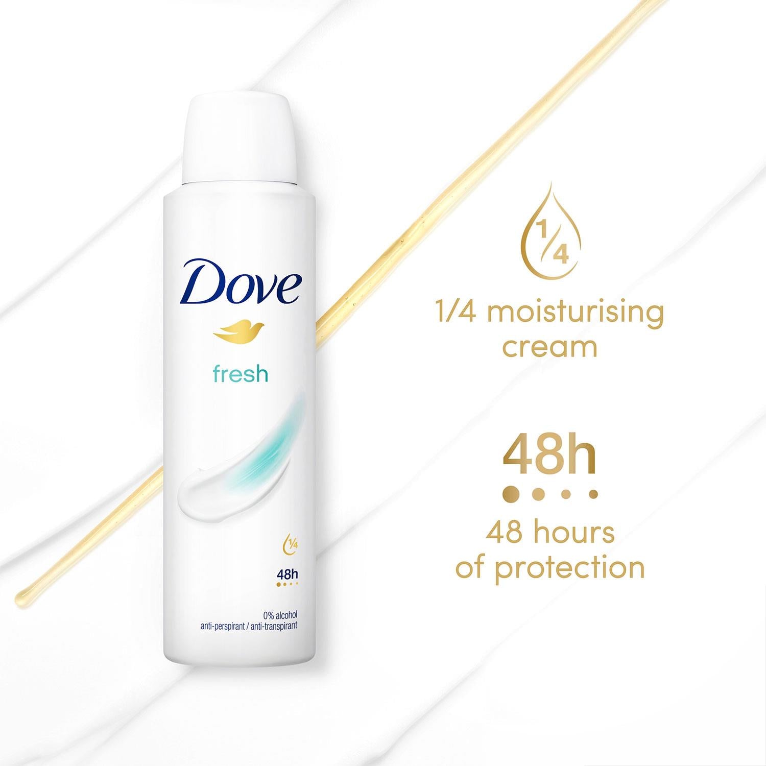 Fresh Anti-perspirant With 48h Sweat Protection Deo For Women 150ml, 6 Pack