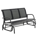 3-seat Glider Rocking Chair For Garden