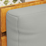2 Seat Pallet Cushions 20cm Thick Outdoor Seat Pads | Light Grey