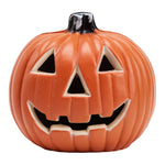 Oval Halloween Led Pumpkin Lantern Battery Operated