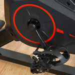 HOMCOM Indoor Exercise Bike With Adjustable Height, Resistance