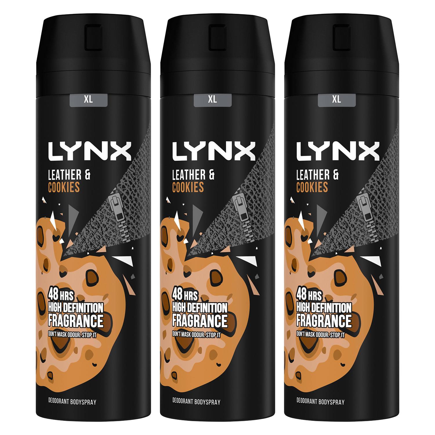 Xl 48-h High Definition Fragrance Leather & Cookies Body Spray 3 Pk, 200ml