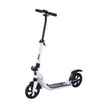 Folding Kick Scooter Teens Adult Ride On 2 Big Wheels | White