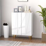 Shoe Storage Cabinet Soft-close Hinges And Adjust Shelves | One Size | White