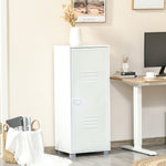 HOMCOM Modern 3 Tier Cabinet Storage Organizer With Door