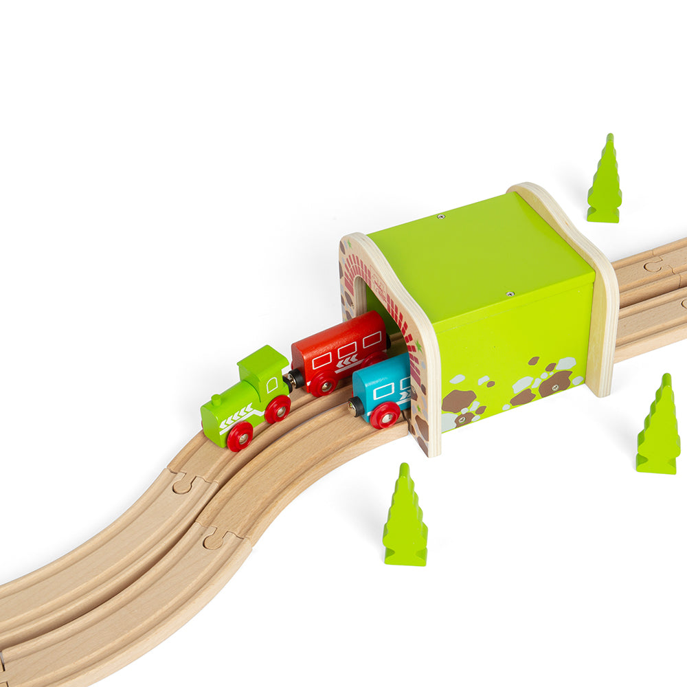 Double Track Tunnel for Wooden Train Sets