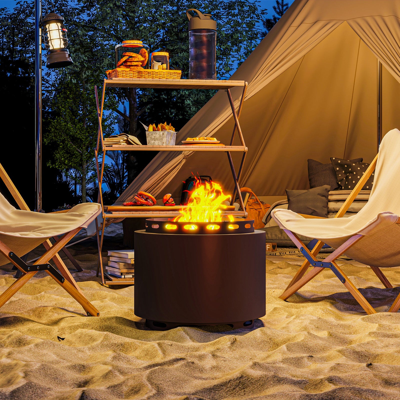 48.5cm Smokeless Wood Burning Firepit