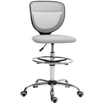 Mesh Fabric Standing Desk Chair | Light Grey