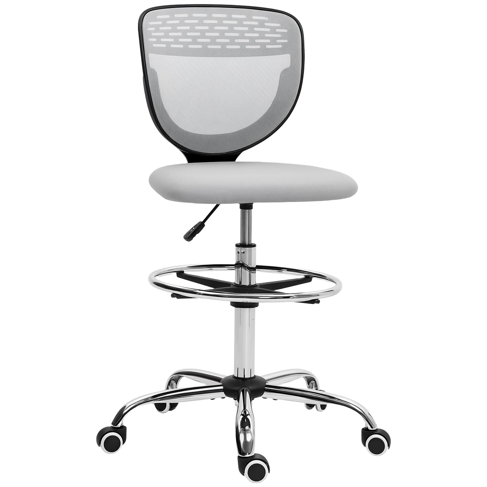 Mesh Fabric Standing Desk Chair | Light Grey
